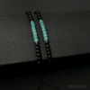 Minimalist Onyx & Turquoise Bracelet