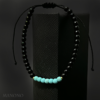 Minimalist Onyx & Turquoise Bracelet