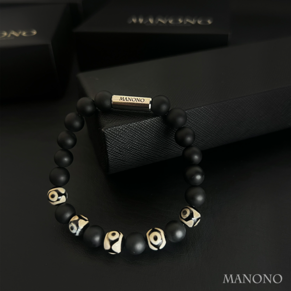 Black & Tibetan Bracelet - Imagen 2