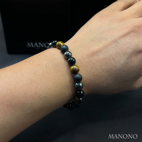 Hematite & Gemstone Bracelet - Imagen 2