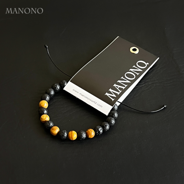 Lava & Gemstone Bracelet