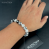 White Agate Bracelet 10mm