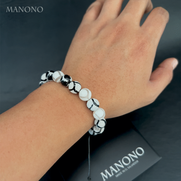 White Agate Bracelet 10mm - Imagen 2