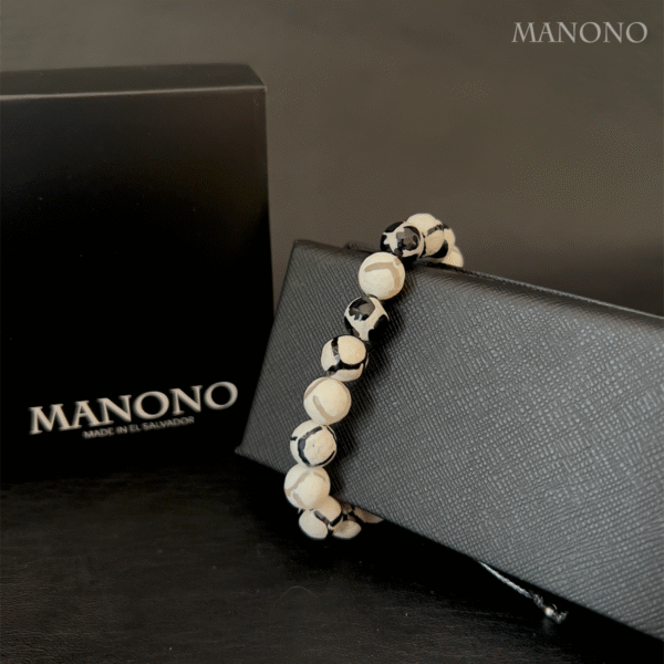 White Agate Bracelet 10mm - Imagen 3