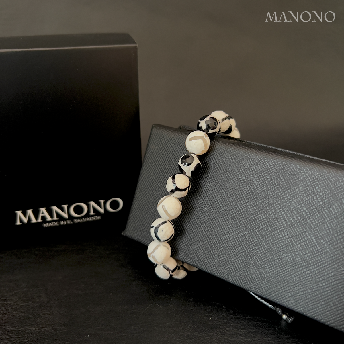White Agate Bracelet 10mm - Imagen 3