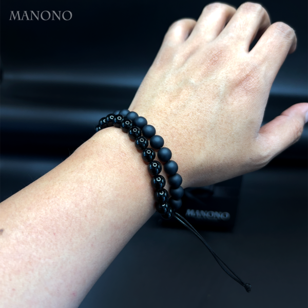 SAME SOUL – Dual Onyx 8 mm Bracelet