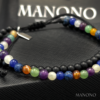 INNER BALANCE – Onyx & Natural Stones Double Line Bracelet