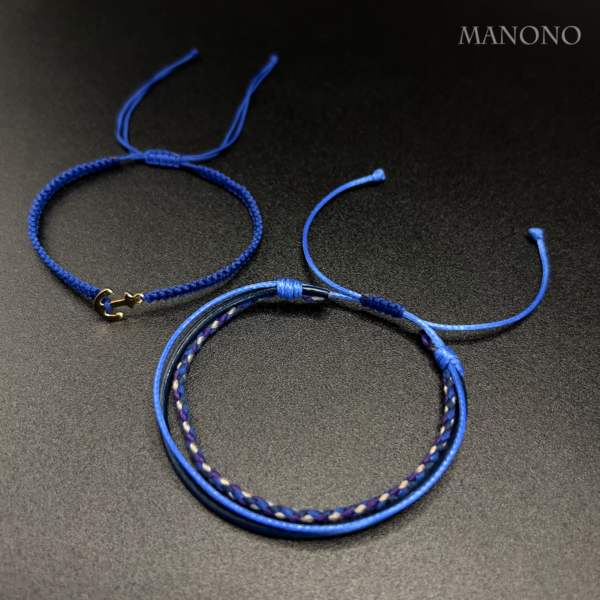 Duo Anchor & Blue Bracelets