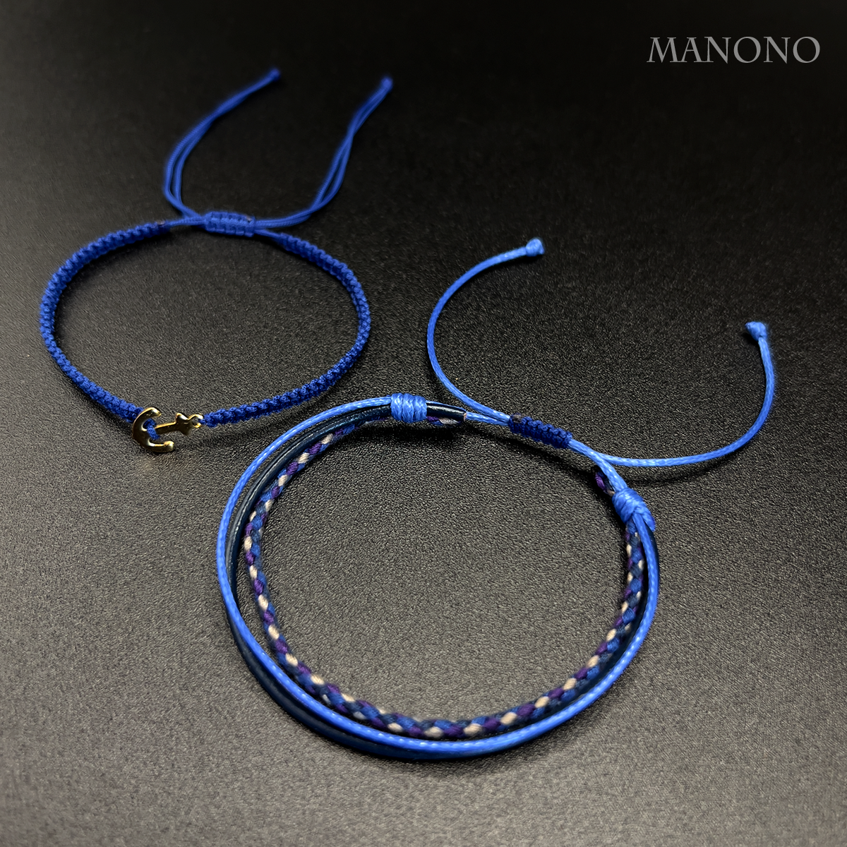 Duo Anchor & Blue Bracelets