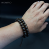 Double Beaded Wood Bracelet