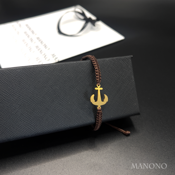 Minimalist Gold Anchor Bracelet