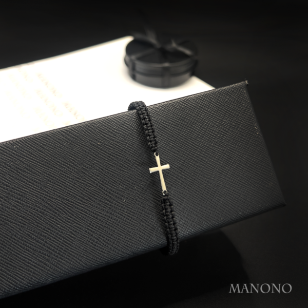 Minimalist Silver Cross Bracelet